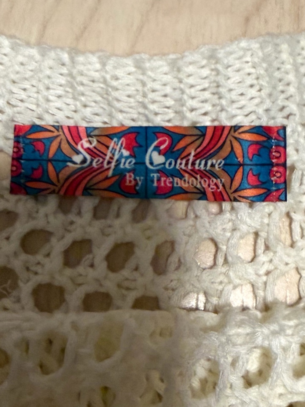 Crochet Yoke Floral Fringe Tunic - Picture 4 of 4